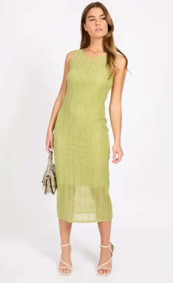 Little Mistress Dresses | Race Day Edit<Lime Crochet Midaxi Dress