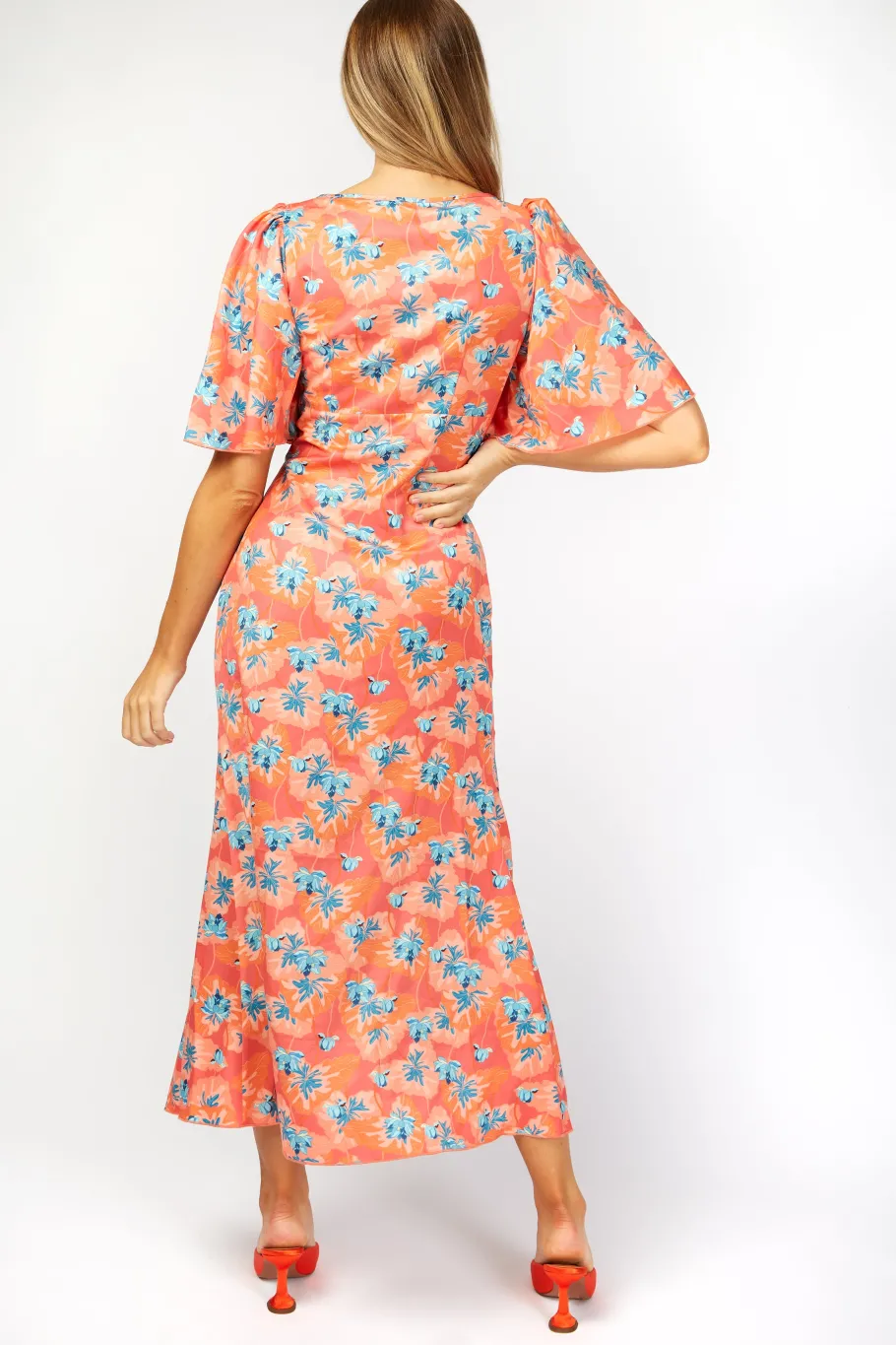 Little Mistress Dresses | Race Day Edit<Malorie Floral Print Ruched Front Maxi Dress