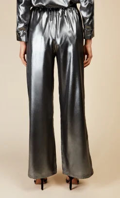 Little Mistress Co-Ords | Race Day Edit<Metallic Satin Trousers