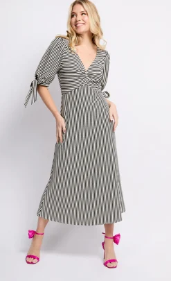 Little Mistress Dresses | Midi Dresses<Stripe Midaxi Dress