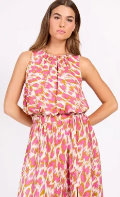 Little Mistress Co-Ords | Summer / Holiday<Print High Neck Top