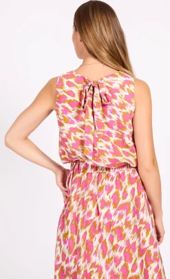 Little Mistress Co-Ords | Summer / Holiday<Print High Neck Top