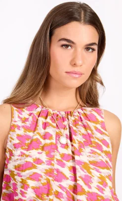 Little Mistress Co-Ords | Summer / Holiday<Print High Neck Top