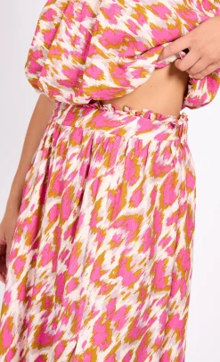 Little Mistress Co-Ords | Skirts<Print Midaxi Skirt