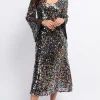 Little Mistress Dresses | Midi Dresses<Multi Sequin Midaxi Dress