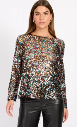 Little Mistress Tops<Sequin Top