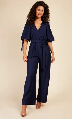 Little Mistress Race Day Edit | Jumpsuits & Playsuits<Button Detail Jumpsuit
