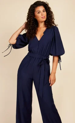 Little Mistress Race Day Edit | Jumpsuits & Playsuits<Button Detail Jumpsuit