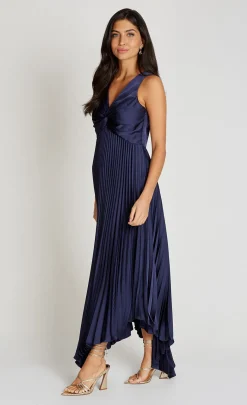 Little Mistress Dresses | Race Day Edit<Satin Pleated Midaxi Dress