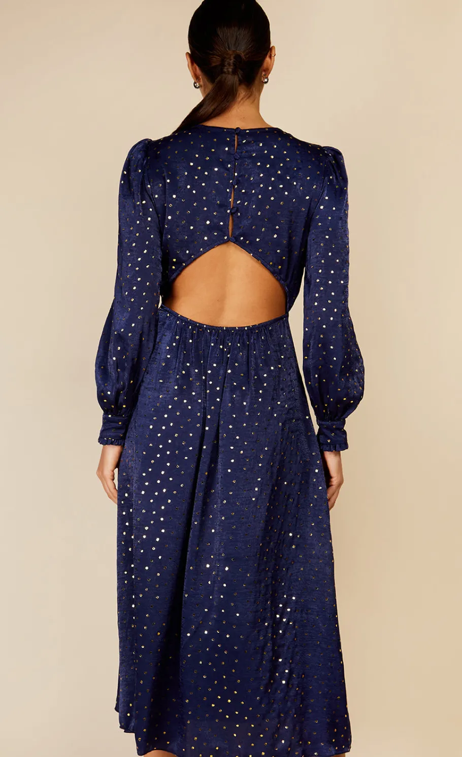 Little Mistress Dresses | Midi Dresses<Spot Foil Print Midaxi Dress