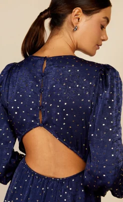 Little Mistress Dresses | Midi Dresses<Spot Foil Print Midaxi Dress