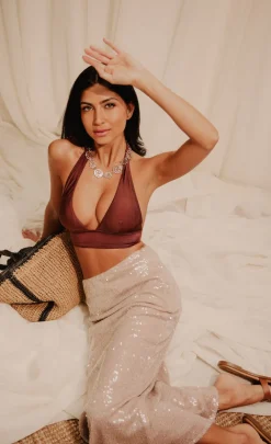 Little Mistress Skirts | Summer / Holiday<Nude Sequin Midaxi Skirt