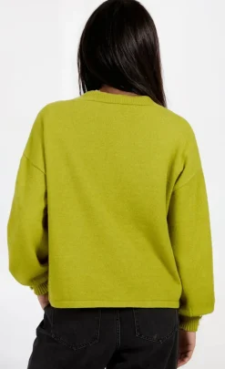 Little Mistress Knitwear | Office Fashion<Olive Knit Cardigan