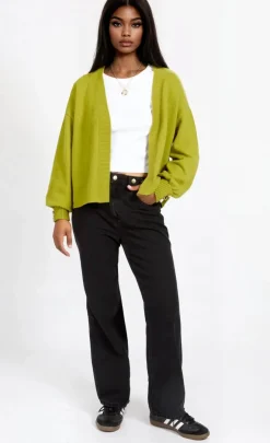 Little Mistress Knitwear | Office Fashion<Olive Knit Cardigan