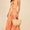 Little Mistress Race Day Edit | Summer / Holiday<Gingham Tie Front Maxi Dress
