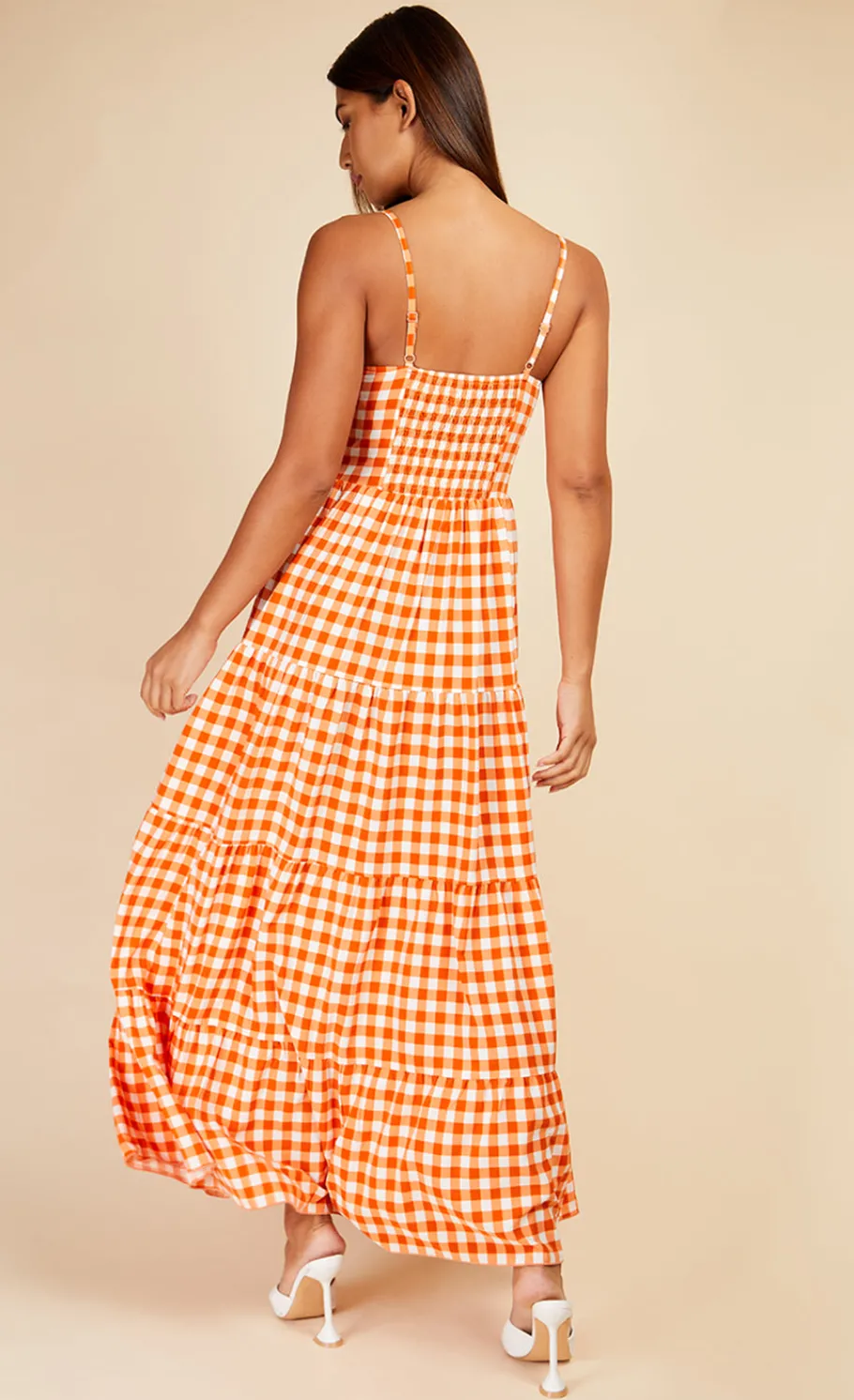 Little Mistress Race Day Edit | Summer / Holiday<Gingham Tie Front Maxi Dress