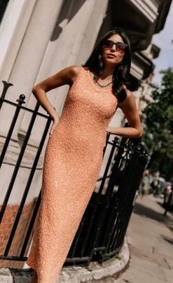 Little Mistress Dresses | Race Day Edit<Sequin Waffle Midaxi Dress