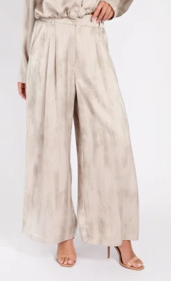 Little Mistress Chloe Lewis Collection | Co-Ords<Oyster Satin Trousers by Chloe Lewis