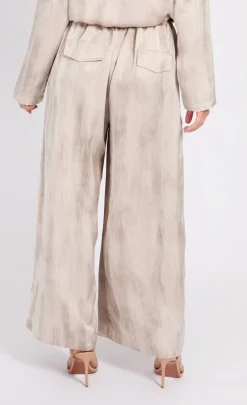 Little Mistress Chloe Lewis Collection | Co-Ords<Oyster Satin Trousers by Chloe Lewis