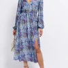 Little Mistress Dresses | Midi Dresses<Peacock Print Midaxi Dress