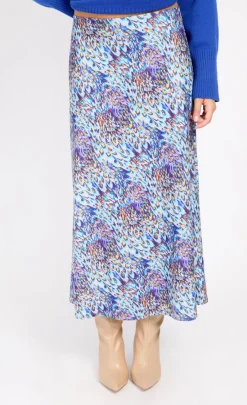 Little Mistress Skirts | Summer / Holiday<Peacock Print Midaxi Skirt