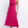 Little Mistress Summer / Holiday | Dresses<Draped Neck Detail Midaxi Dress