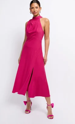 Little Mistress Summer / Holiday | Dresses<Draped Neck Detail Midaxi Dress