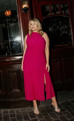 Little Mistress Summer / Holiday | Dresses<Draped Neck Detail Midaxi Dress