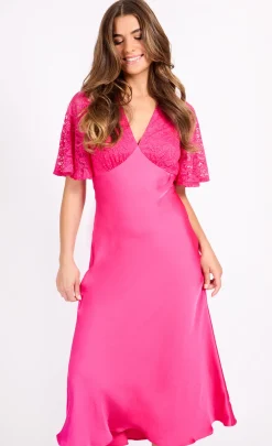 Little Mistress Race Day Edit | Dresses<Lace Satin Midi Dress