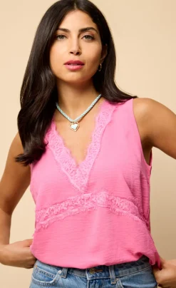 Little Mistress Race Day Edit | Summer / Holiday<Satin Lace Trim Top