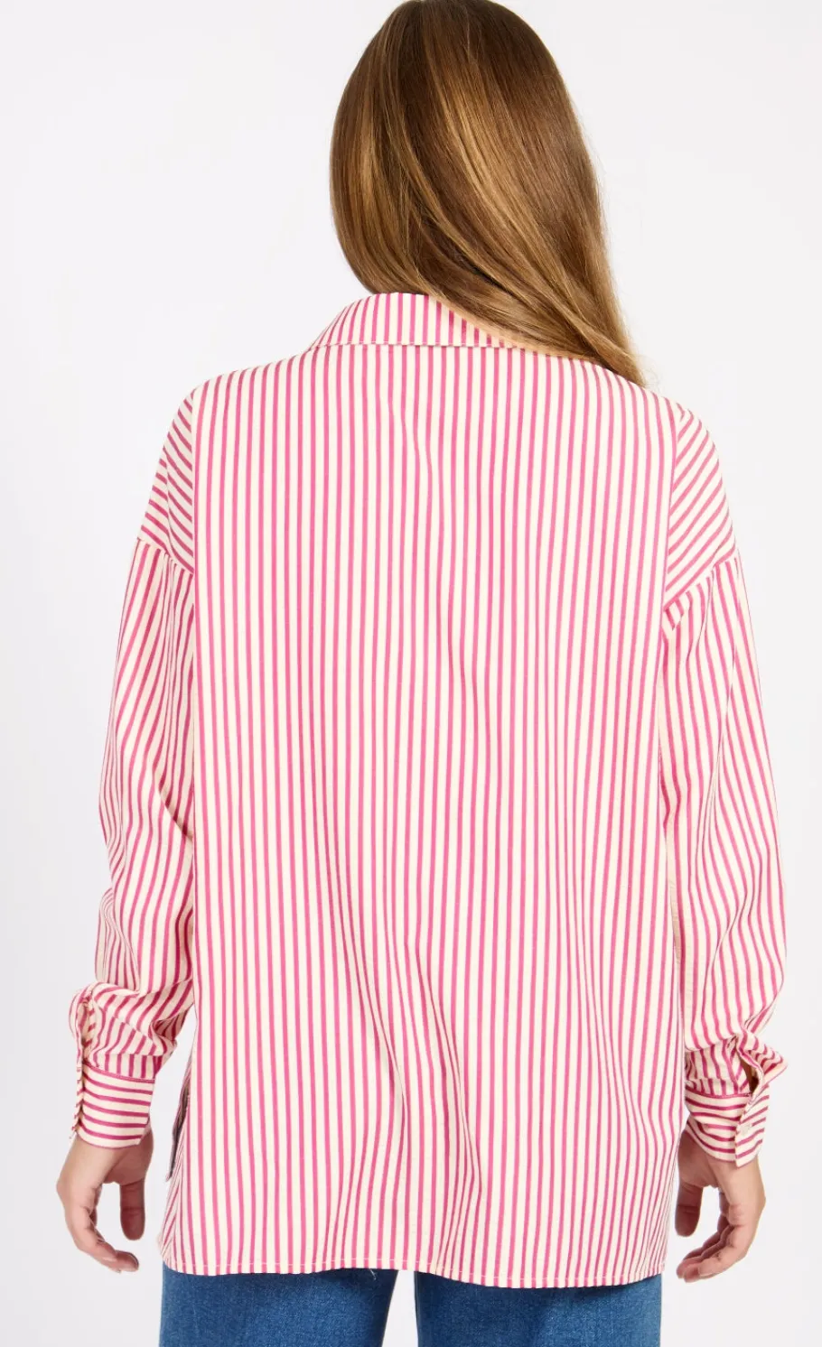Little Mistress Office Fashion | Summer / Holiday<Pink Stripe Shirt