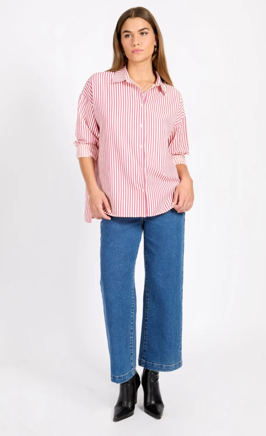 Little Mistress Office Fashion | Summer / Holiday<Pink Stripe Shirt