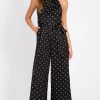 Little Mistress Jumpsuits & Playsuits | Race Day Edit<Polka Dot Satin Jumpsuit