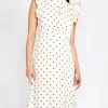 Little Mistress Dresses | Race Day Edit<Polka Dot Satin Midaxi Dress