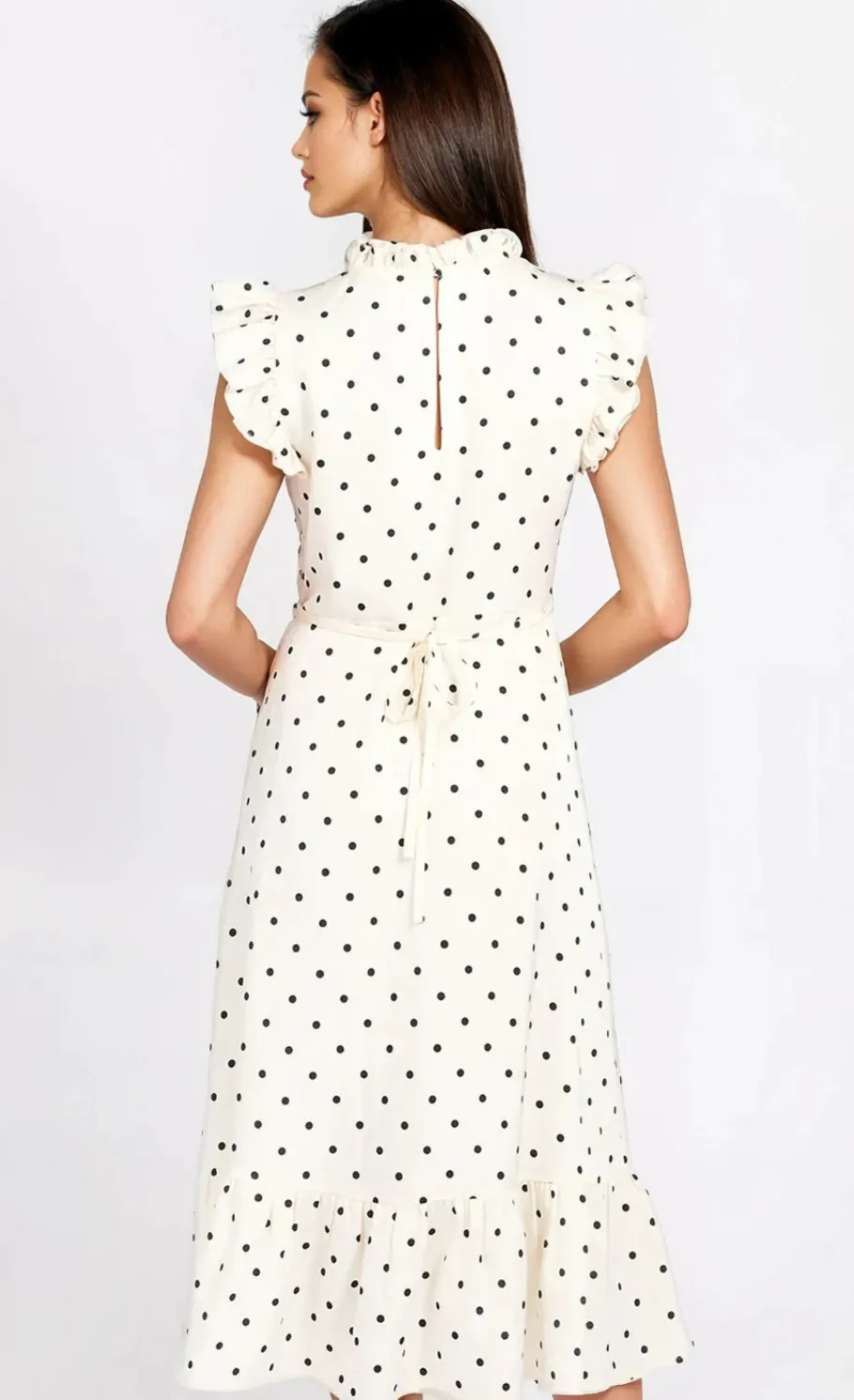 Little Mistress Dresses | Race Day Edit<Polka Dot Satin Midaxi Dress