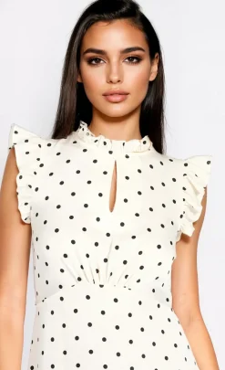 Little Mistress Dresses | Race Day Edit<Polka Dot Satin Midaxi Dress