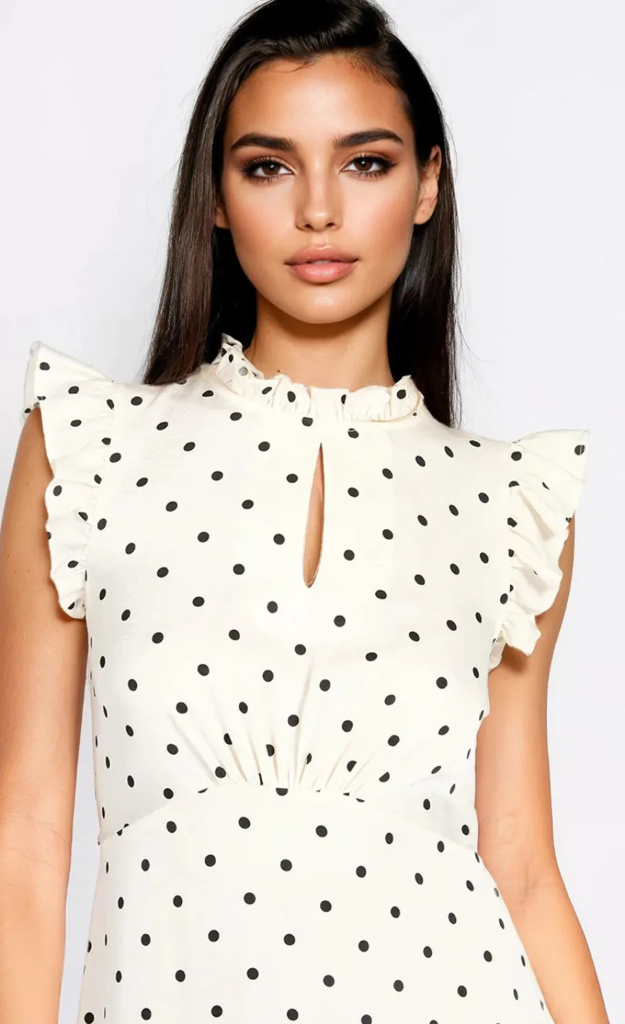 Little Mistress Dresses | Race Day Edit<Polka Dot Satin Midaxi Dress