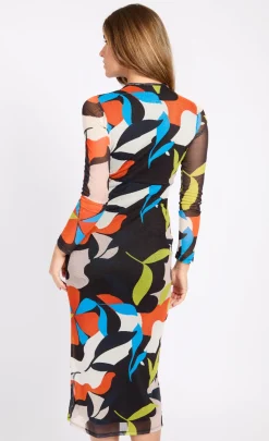 Little Mistress Dresses | Race Day Edit<Printed Mesh Midaxi Dress