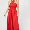 Little Mistress Race Day Edit<Shir One-Shoulder Maxi Dress