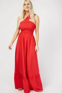 Little Mistress Race Day Edit<Shir One-Shoulder Maxi Dress