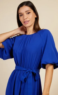 Little Mistress Dresses | Midi Dresses<Royal Puff Sleeve Midaxi Dress