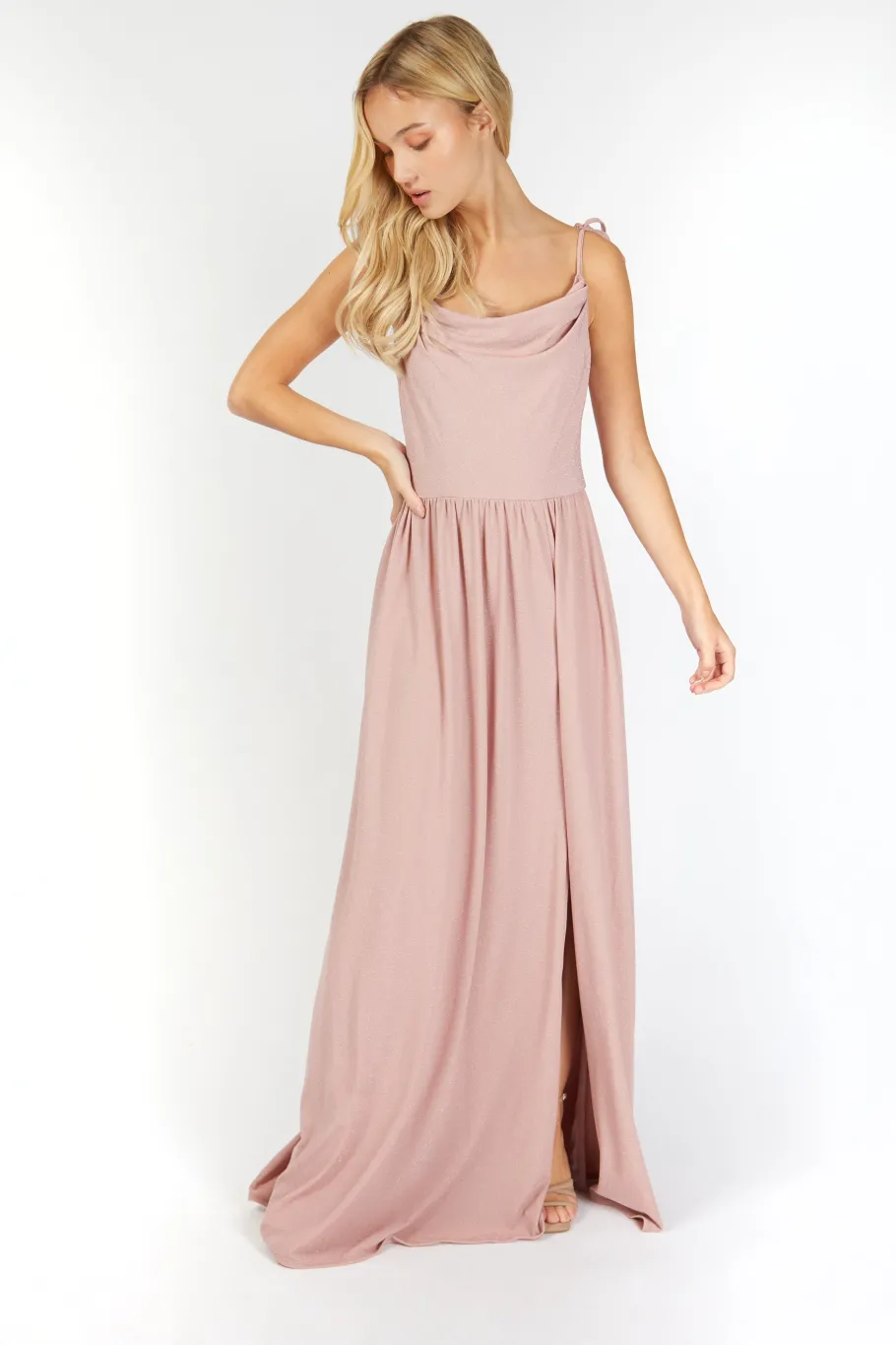 Little Mistress Dresses | Race Day Edit<Ruth Lurex Cowl Neck Maxi Dress