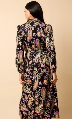 Little Mistress Dresses | Race Day Edit<Saffron and Amber Pastel Paisley Print Midi Dress