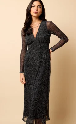 Little Mistress Dresses | Race Day Edit<Saffron and Amber Spot Print Mesh Midi Dress