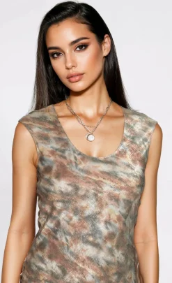 Little Mistress Dresses | Race Day Edit<Sage Blur Print Maxi Dress