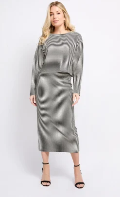 Little Mistress Co-Ords | Office Fashion<Stripe Top