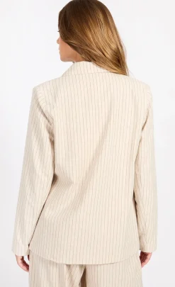 Little Mistress Blazers | Co-Ords<Striped Blazer With Linen