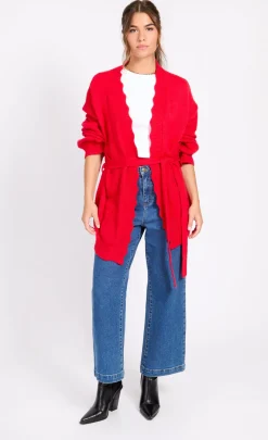 Little Mistress Knitwear<Tomato Knitted Cardigan