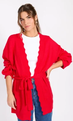 Little Mistress Knitwear<Tomato Knitted Cardigan