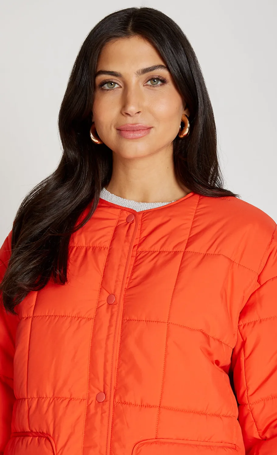 Little Mistress Coats & Jackets<Tomato Quilted Jacket